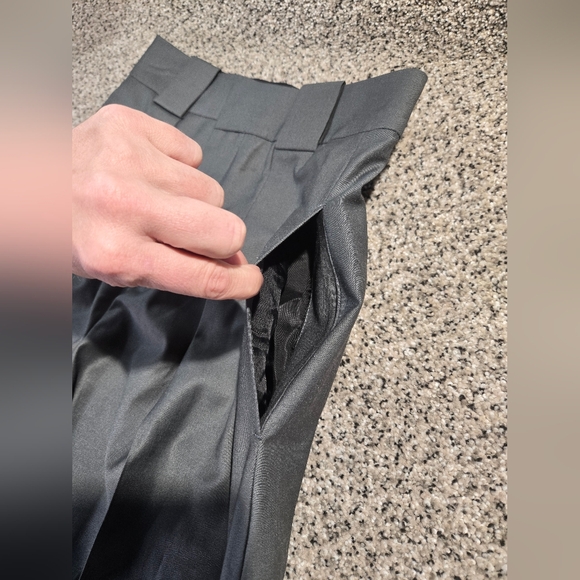 Zara Charcoal Gray Pleated Barrel Pants Womens Size XS NWOT - Picture 6 of 13